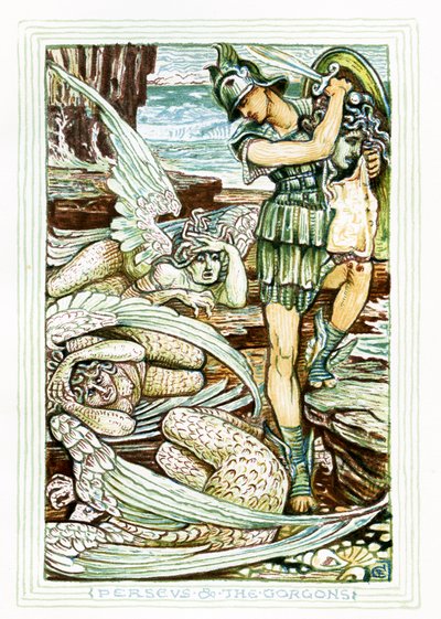 Perseus and the Gorgons by Walter Crane